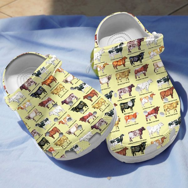GCY0706103 ads7, Summer Cows Slippers Garden Clogs, Cows Limited Edition Crocs, Limited Edition