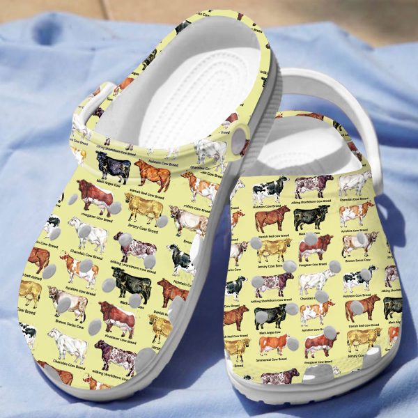 GCY0706103 ads8, Summer Cows Slippers Garden Clogs, Cows Limited Edition Crocs, Limited Edition