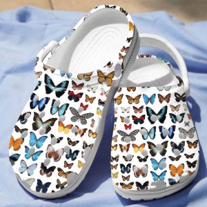 GCY0707105ch ads6, Cute Ombre Butterflies Gift Crocs, Cute