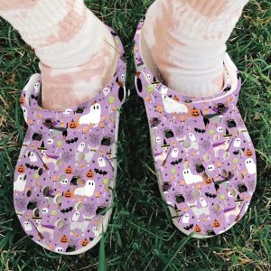 GCY1007101ch ads5, Lightweight Non-slip And Safety Chihuahua Halloween On The Purple Crocs, Easy to Buy!, Non-slip, Purple, Safety