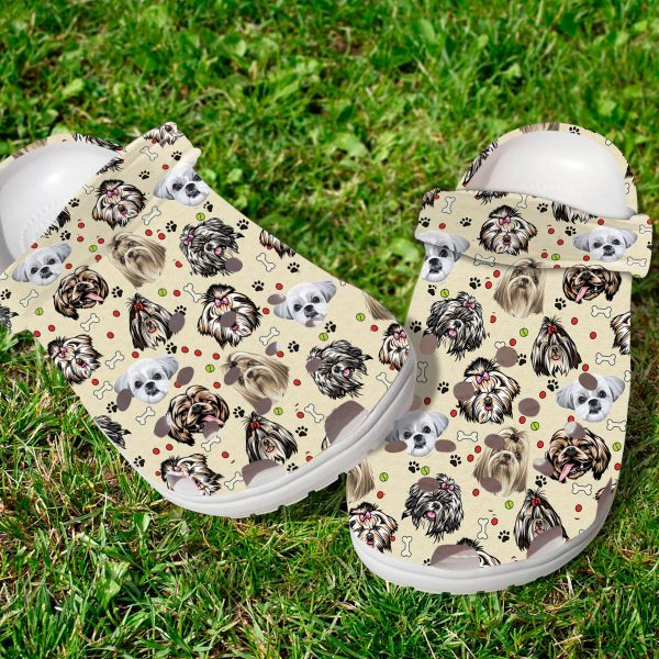 GCY1708188ch ads4 scaled 1, Adult Unisex And Safety Shih Tzu On The Beige Crocs, Order Now for a Special Discount!, Adult, Beige, Safety, Unisex