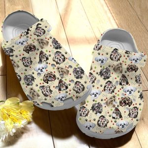 GCY1708188ch ads6, Adult Unisex And Safety Shih Tzu On The Beige Crocs, Order Now for a Special Discount!, Adult, Beige, Safety, Unisex