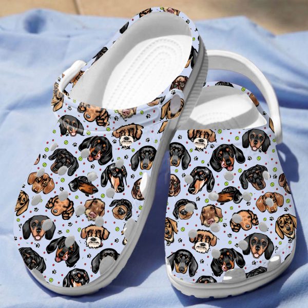 GCY1808180ch ads3, Breathable Water-Resistant And Good-looking Dachshund On The Light Blue Crocs, Quick Delivery Available!, Breathable, Good-looking, Light Blue, Water-Resistant