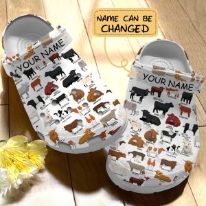 GCY1903202custom ads3, Cute Cows and Customized Crocs and Soft, Comfortable Climbing, Cute, Soft