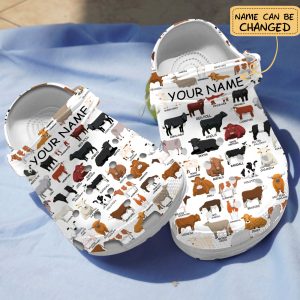 GCY1903202custom chay ads, Cute Cows and Customized Crocs and Soft, Comfortable Climbing, Cute, Soft