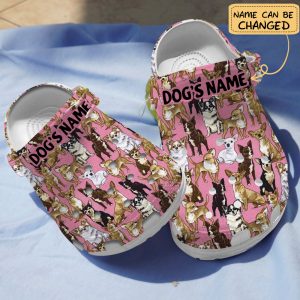 GCY2902205custom chay ads, Personalized Lightweight And Non-slip Love Chihuahua Dog On The Pink Limited Edition Crocs, Perfect for Women, Limited Edition, Non-slip, Personalized, Pink