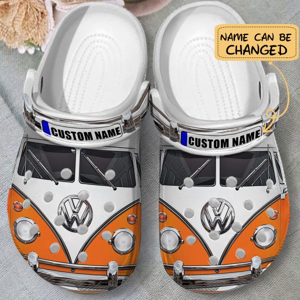 GCY3003201custom ads2, Personalized Unisex Love Campervan Crocs, Quick Delivery Available!, Personalized, Unisex