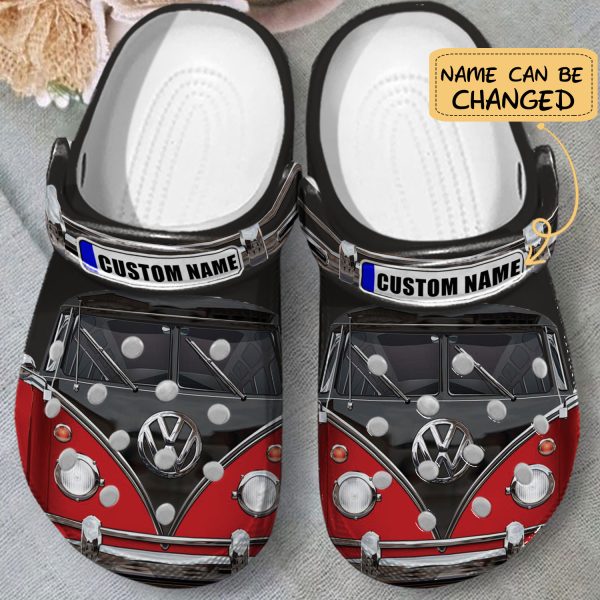 GCY3003202custom ads2, Customized and Water-proof Love Campervan Crocs For Men And Women, Men, Water-proof, Women