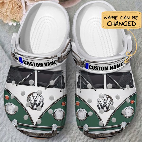 GCY3003205custom ads2, Personalized Unisex Love Campervan Crocs, Suitable for camping trip, Personalized, Unisex
