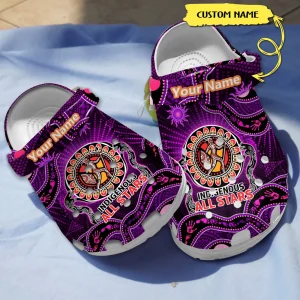 GDH1608302custom mockup 4 jpg, Customized Stylish And Good-looking Indigenous All Stars Australia With Purple Color Crocs, Quick Delivery Available!, Customized, Good-looking, Purple, Stylish