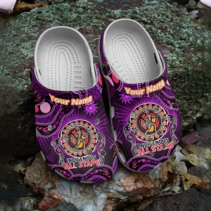 GDH1608302custom mockup 5 jpg, Customized Stylish And Good-looking Indigenous All Stars Australia With Purple Color Crocs, Quick Delivery Available!, Customized, Good-looking, Purple, Stylish