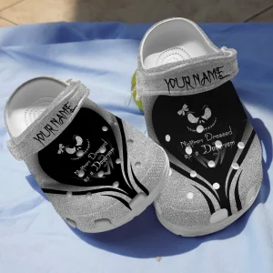 GDQ0709307custom mk3 jpg, I’M A NIGHTMARE DRESSED On The Grey And Black With Custom Name Crocs, Order Now for a Special Discount!, Black, Grey