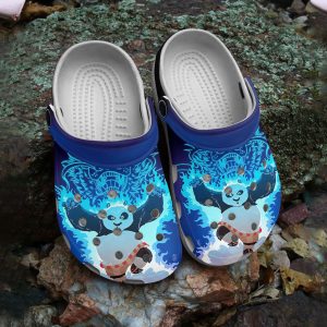 GFU2110320 mockup 1, Kungfu Panda Exclusive Blue Unisex Crocs, Perfect Crocs For You, Blue, Exclusive, Unisex