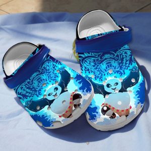 GFU2110320 mockup 2, Kungfu Panda Exclusive Blue Unisex Crocs, Perfect Crocs For You, Blue, Exclusive, Unisex