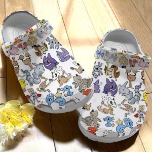 GHU2912202 ads, Limited Edition Of Pokemon White Crocs For Anime Fans, Limited Edition, White