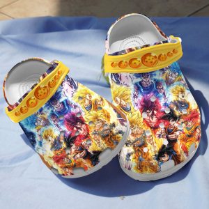GHY1908205ch chay ads, Make Your Life Colorful, Lightweight And Non-slip Goku In The Dragon Ball Z Crocs, For Dragon Ball Fan, Easy to Buy!, Colorful, Non-slip