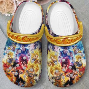 GHY1908205ch crocs1, Make Your Life Colorful, Lightweight And Non-slip Goku In The Dragon Ball Z Crocs, For Dragon Ball Fan, Easy to Buy!, Colorful, Non-slip