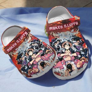 GHY2708201ch chay ads 600×600 1, Monkey Luffy Anime One Piece Fluffy Adult Crocs, Easy To Clean, Adult, Fluffy
