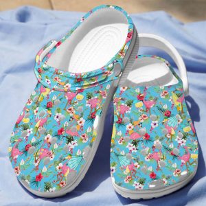 GLS2302202ch 5, Lightweight Non-slip Flamingo Party And Blue Sky Crocs, Order Now for a Special Discount!, Non-slip