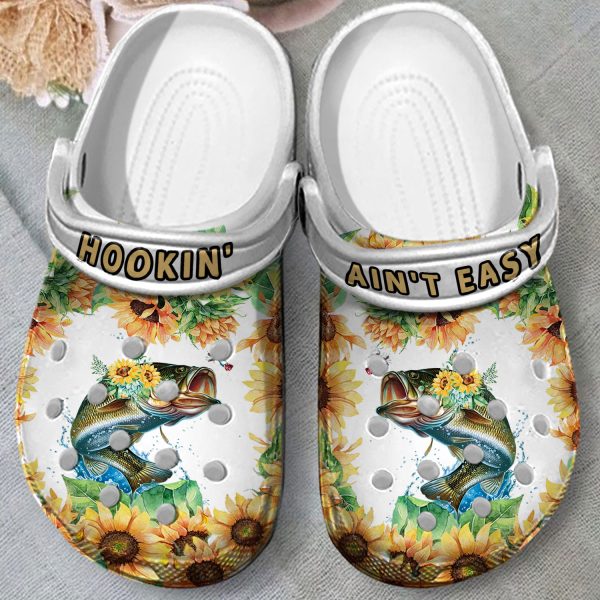 GMB1608203 1, Limited Edition Hookin Aint Crocs, Water-Resistant For Fishing Men, Men, Water-Resistant