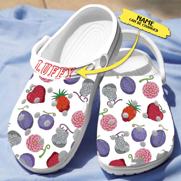 GNB2009207 5, Fuzzy And Fashionable Devil Fruit One Piece Crocs, Buy More Save More, Fashionable, Fuzzy