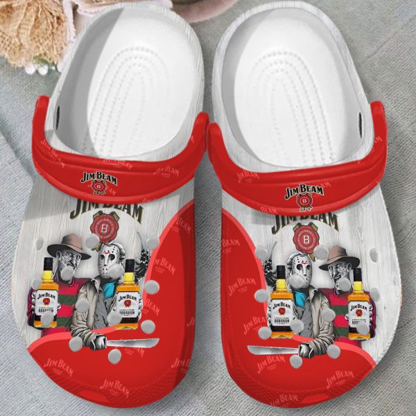 GNH2508340 mockup 3, Red Maker’s Mark Adult Clog Classic Unisex Crocs, Easy To Clean!, Classic, Red, Unisex