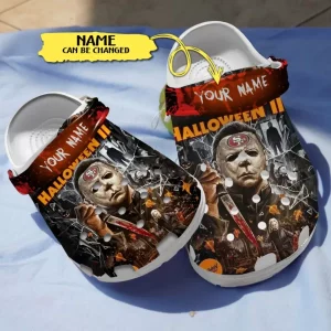 GNQ2607305custom-mk3-jpg-600×600-1.webp, Walk In Comfort With Our Personalized Fuzzy Unisex Michael Myers Halloween Crocs, Fuzzy, Personalized, Unisex
