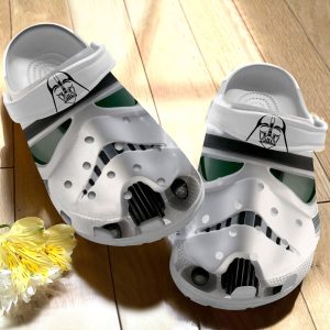 GNQ3008302 mk1, Special Star Wars White Crocs Perfect For Adult and Easy to Clean, Adult, Special, White