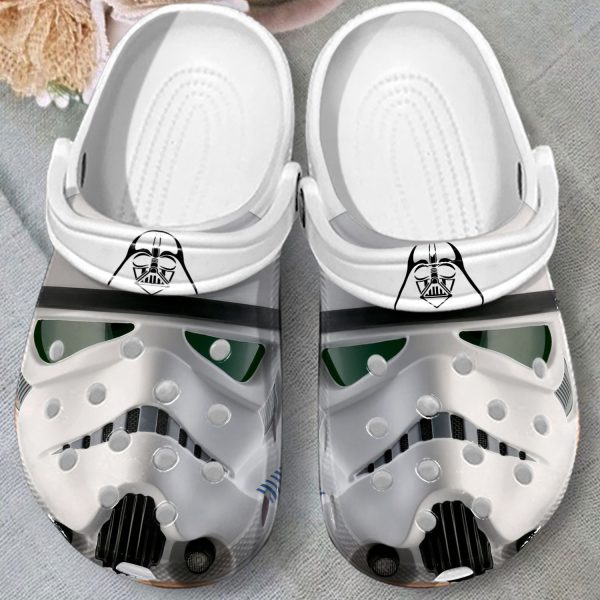 GNQ3008302 mk2, Special Star Wars White Crocs Perfect For Adult and Easy to Clean, Adult, Special, White