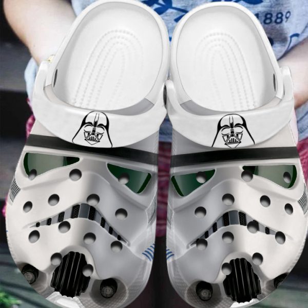 GNQ3008302 mk6, Special Star Wars White Crocs Perfect For Adult and Easy to Clean, Adult, Special, White