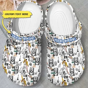 GNT0108304custom mockup jpg, For Fans, Personalized Breathable And Non-slip Freddie Mercury Music Artist Crocs, Buy More Save More!, Breathable, Non-slip, Personalized