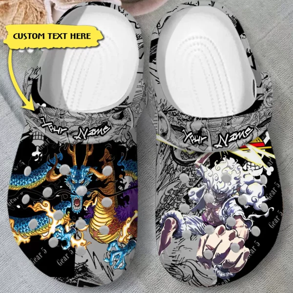 GNT1708303custom mock3 jpg, Personalized One Piece Gear 5 Kaido Soft And Durable Crocs, Personalized, Soft