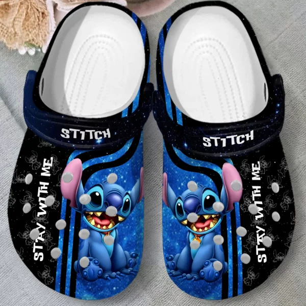 GNT2608303 mock 1 jpg, Eye-catching Disney Stitch Stay With Me Unisex Crocs, Eye-catching, Unisex