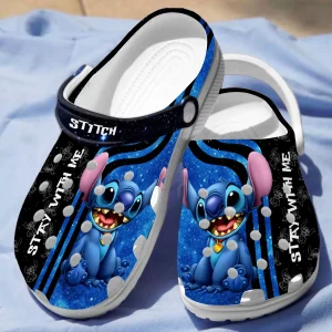 GNT2608303 mock 2 jpg, Eye-catching Disney Stitch Stay With Me Unisex Crocs, Eye-catching, Unisex