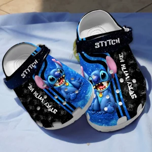 GNT2608303 mock 3 jpg, Eye-catching Disney Stitch Stay With Me Unisex Crocs, Eye-catching, Unisex