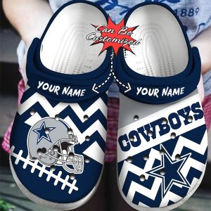 GNY2609207ch, Stylish Classic And Customized Dallas Cowboy Crocs, Wide-side Slippers, Fast Shipping!, Classic, Customized, Stylish, Wide-side