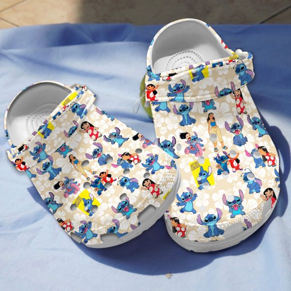 GSQ0107334 2 1 1, Beautiful Crocs Disney Lilo And Stitch Clogs For Kids And Adults, Adult, Beautiful, Kids