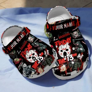GSU0408316-mockup-2-600×600-1.webp, Personalized Adult’s Durable Jason Friday The 13TH Black Crocs, Buy More Save More!, Adult, Black, Personalized
