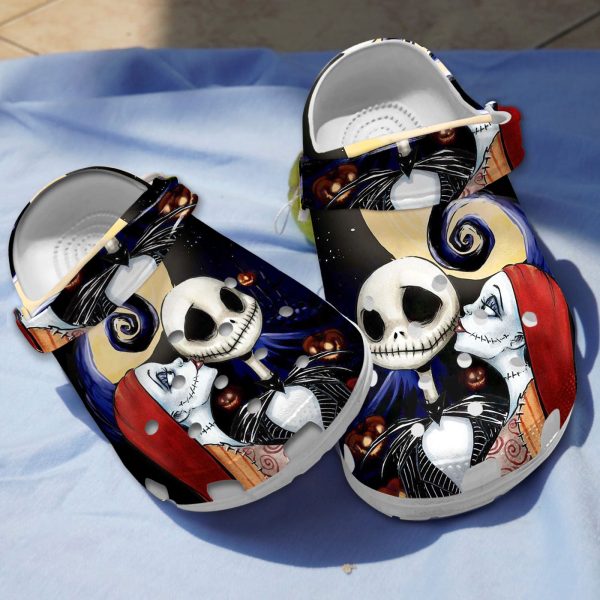GSU0707306 mockup 1 1, Adult Unisex And Breathable Couple Jack And Sally Crocs, Order Now for a Special Discount!, Adult, Breathable, Unisex