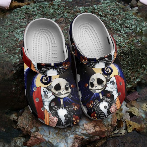 GSU0707306 mockup 2 1, Adult Unisex And Breathable Couple Jack And Sally Crocs, Order Now for a Special Discount!, Adult, Breathable, Unisex