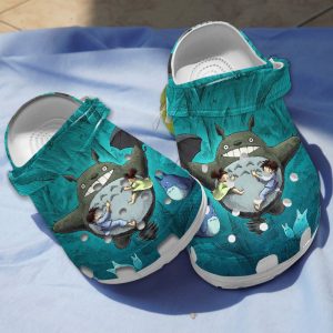 GSU0707314 mockup 1, Funny Lightweight My Neighbor Totoro Blue Crocs, Cute And Safe For Outdoor Play, Cute, Funny, Outdoor