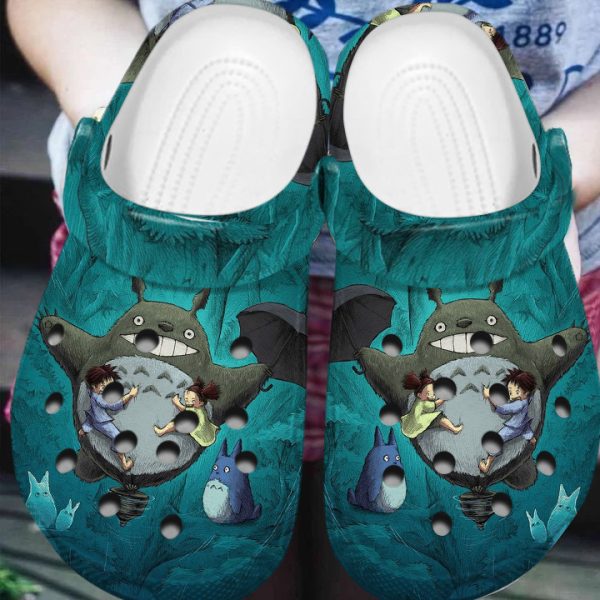GSU0707314 mockup 2, Funny Lightweight My Neighbor Totoro Blue Crocs, Cute And Safe For Outdoor Play, Cute, Funny, Outdoor