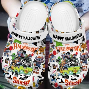 GSU1509316 mockup 1 jpg, Happy Halloween Disney Stitch Cosplay Scarry Movie Villains Crocs, Perfect For Kids And Adults, Adult, Kids