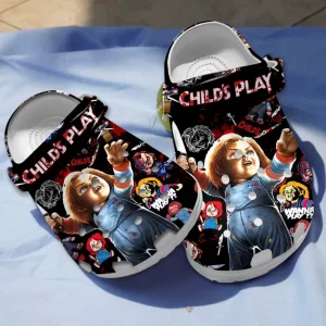 GSU2208301-mockup-1-600×600-1.webp, Non-slip Chucky Doll Child’s Play Crocs, Well-Fit For Men And Women, Men, Non-slip, Personalized, Women