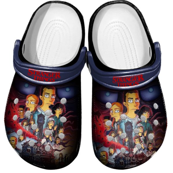 GSV2607210 1, Amazing Simpsons Stranger Things Crocs Perfect for Adult, Adult