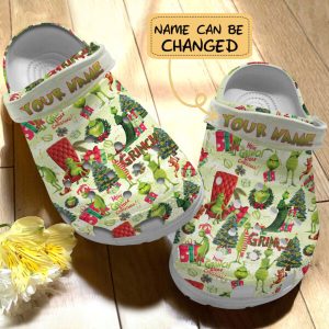 GSY0710201custom_crocs3-600×600-1.jpg, Personalized Soft And Breathable How Grinch Stole Christmas Crocs, Quick Delivery Available!, Breathable, Personalized, Soft
