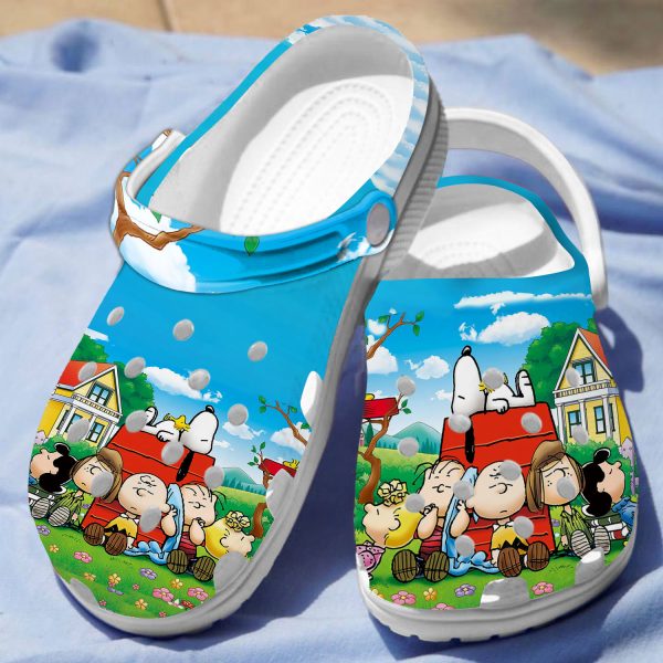 GSY1505330mockup 1.jpg1 1, Relaxing Time Snoopy And Friends Exclusive Crocs, Exclusive