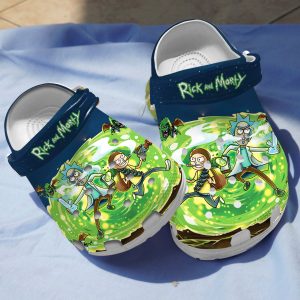 GSY2203301ch chay ads, Non-slip And Soft Rick And Morty Green Crocs, Perfect For Outdoor Walking, Green, Non-slip, Outdoor, Soft