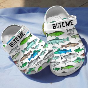 GTB04081014ch 2, Bite Me Crocs For Adult, Easy To Clean And Perfect Gift For Your Lovers, Adult