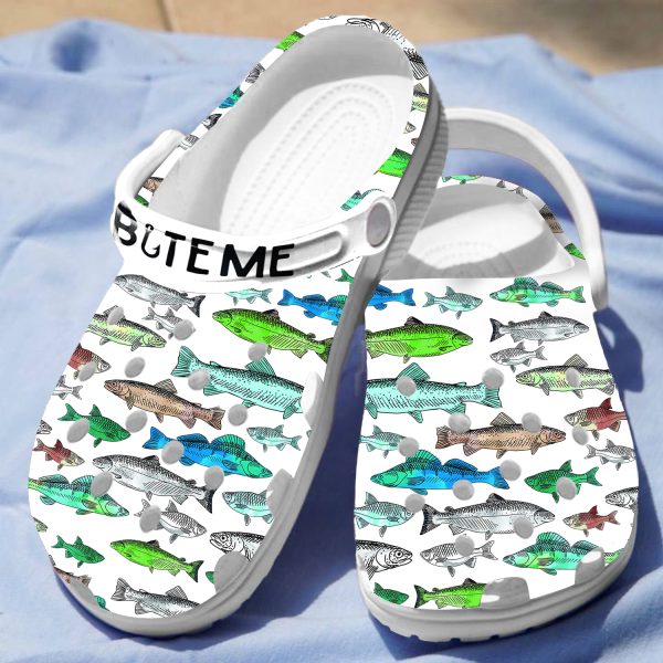 GTB04081014ch 4, Bite Me Crocs For Adult, Easy To Clean And Perfect Gift For Your Lovers, Adult